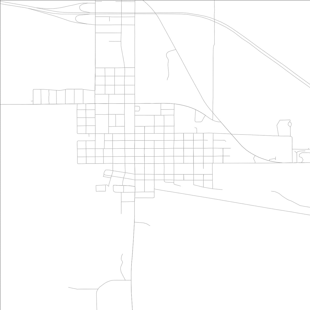 ROAD MAP OF TAMA, LOWA BY MAPBAKES