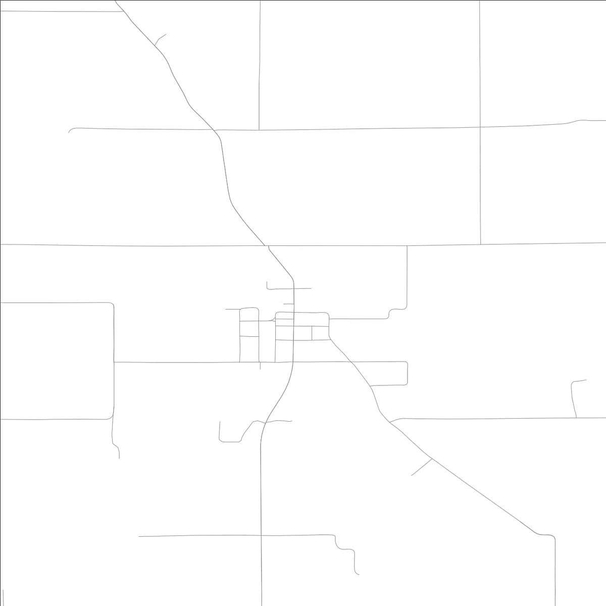 ROAD MAP OF MULKEYTOWN, ILLINOIS BY MAPBAKES
