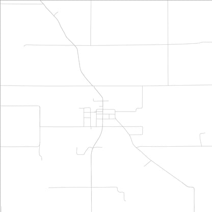 ROAD MAP OF MULKEYTOWN, ILLINOIS BY MAPBAKES