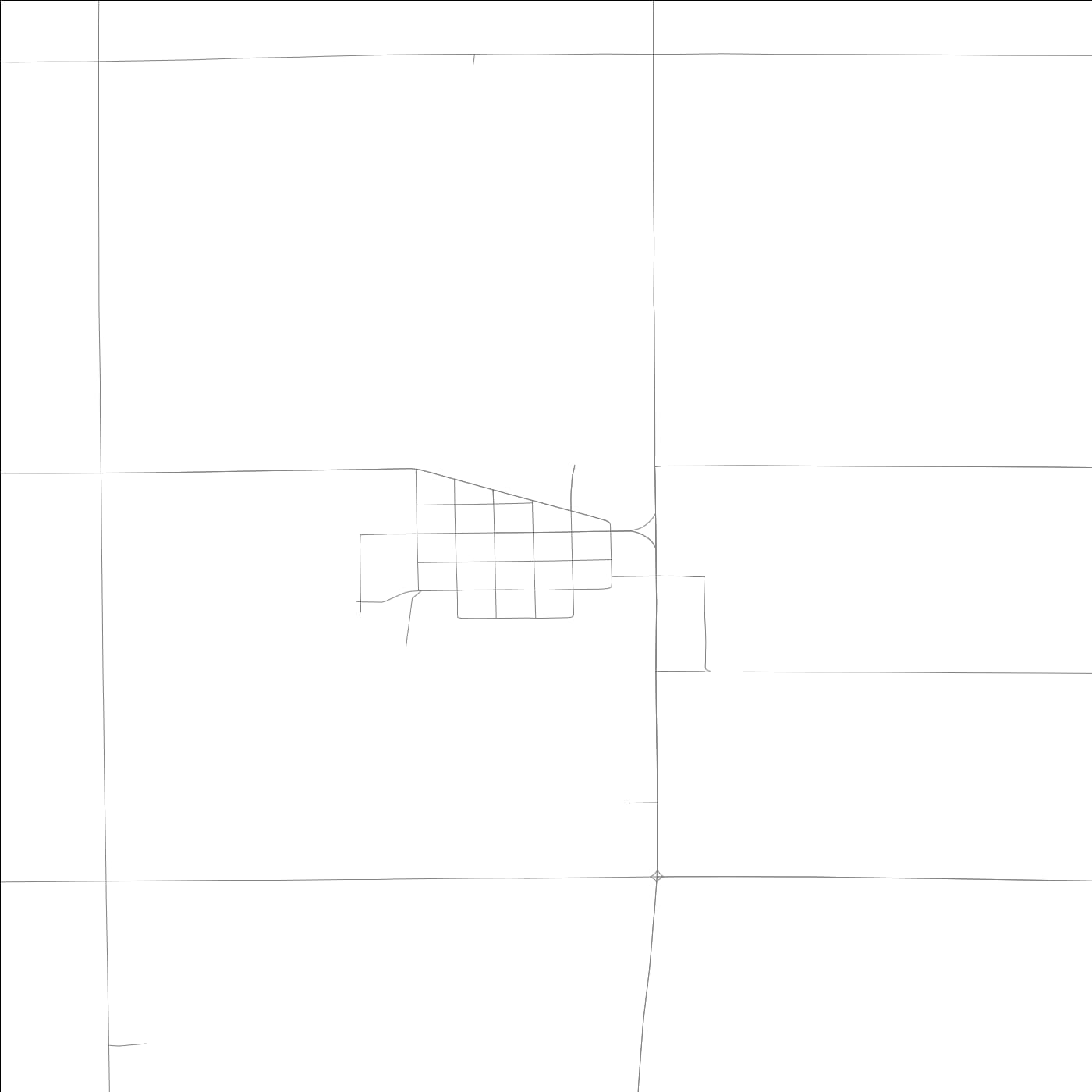 ROAD MAP OF TEMPLETON, LOWA BY MAPBAKES