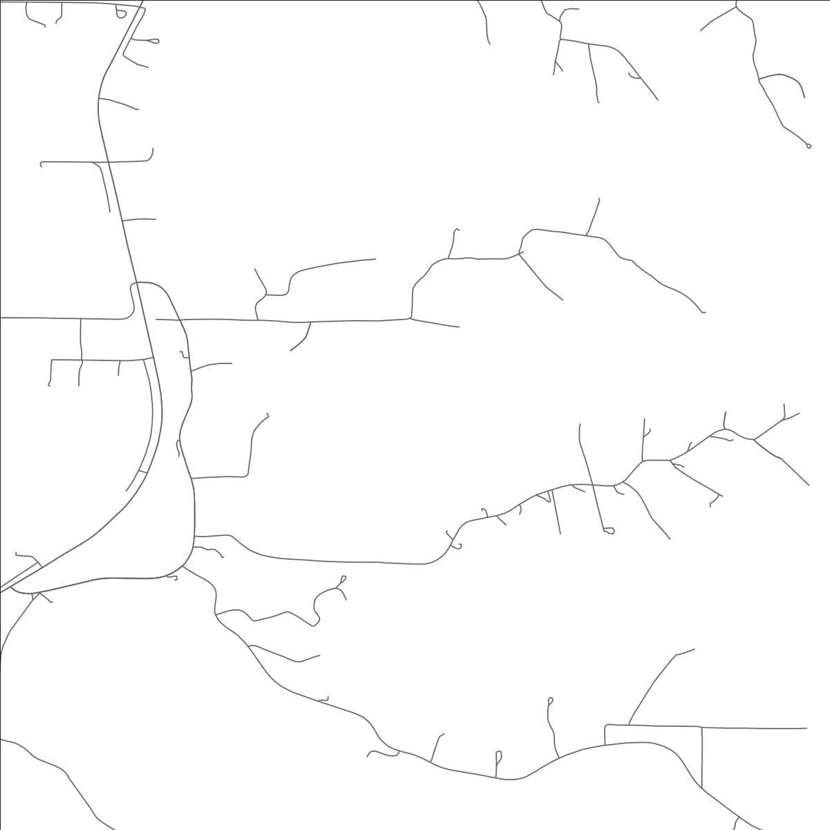 ROAD MAP OF SPOKANE, MISSOURI BY MAPBAKES