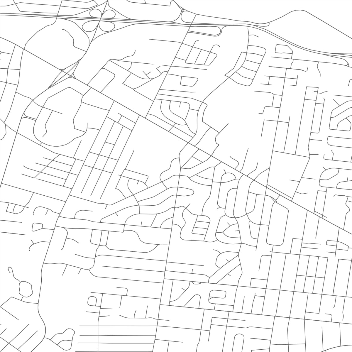 ROAD MAP OF ST. ANN, MISSOURI BY MAPBAKES