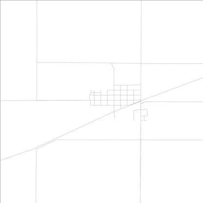 ROAD MAP OF THORNTON, LOWA BY MAPBAKES