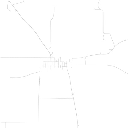 ROAD MAP OF THURMAN, LOWA BY MAPBAKES