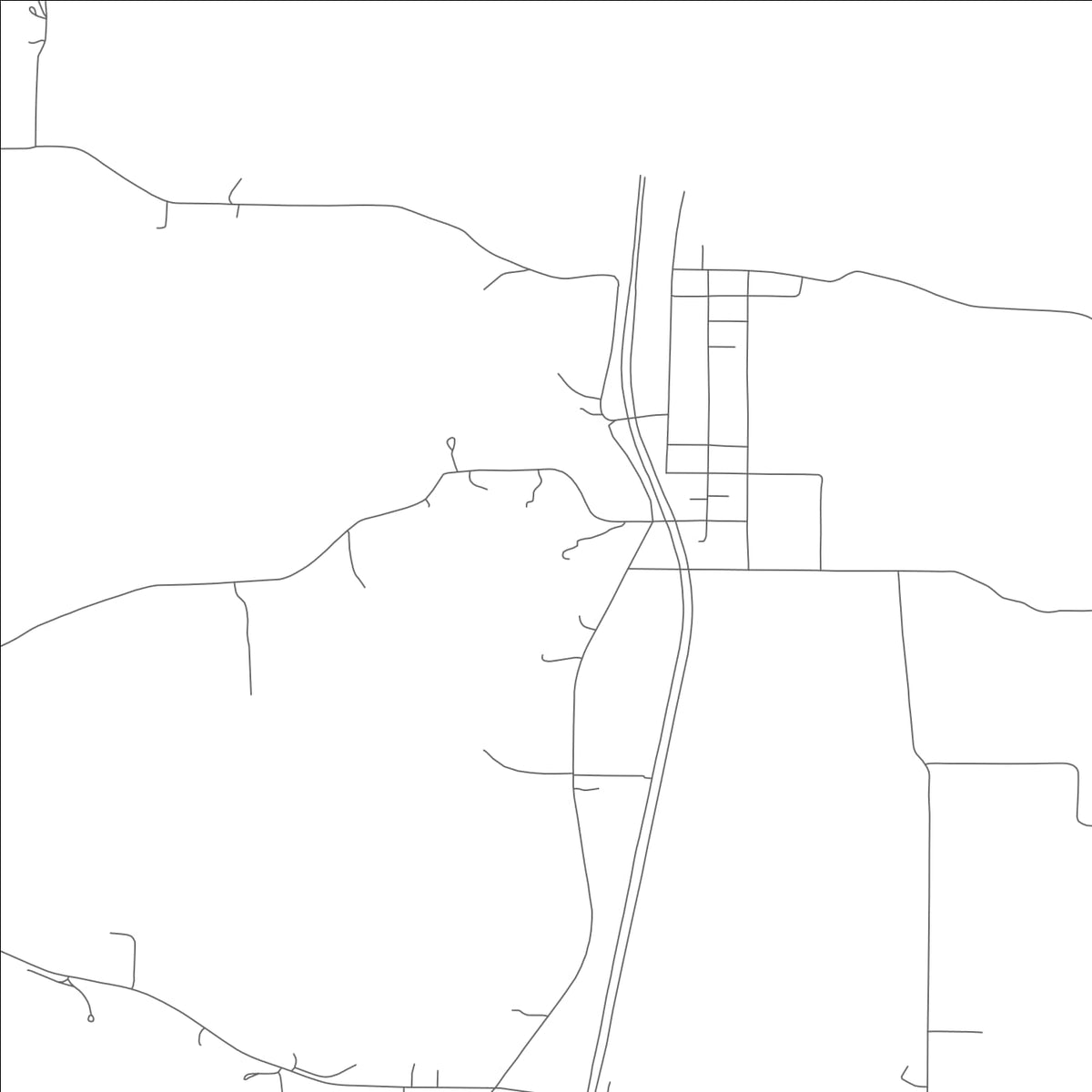 ROAD MAP OF ST. FRANCISVILLE, MISSOURI BY MAPBAKES