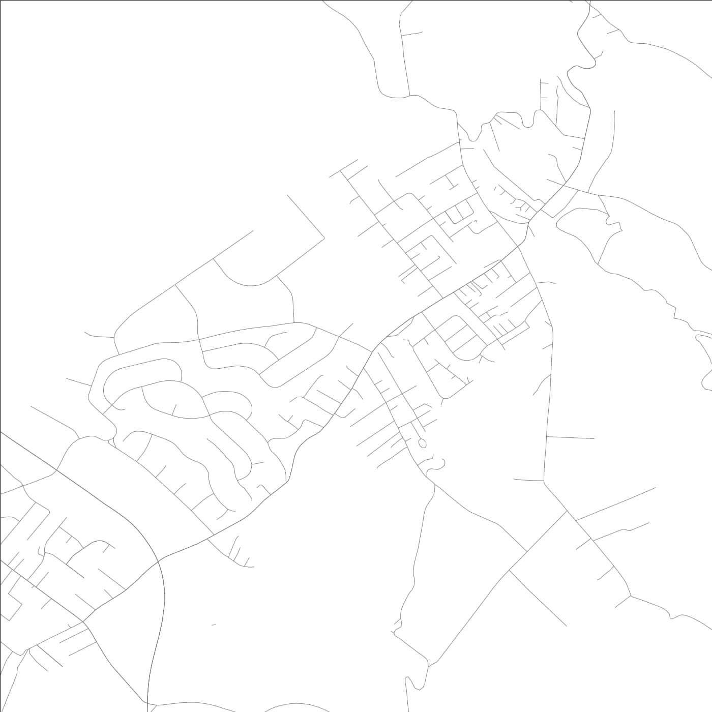 ROAD MAP OF MAKAWAO, HAWAII BY MAPBAKES