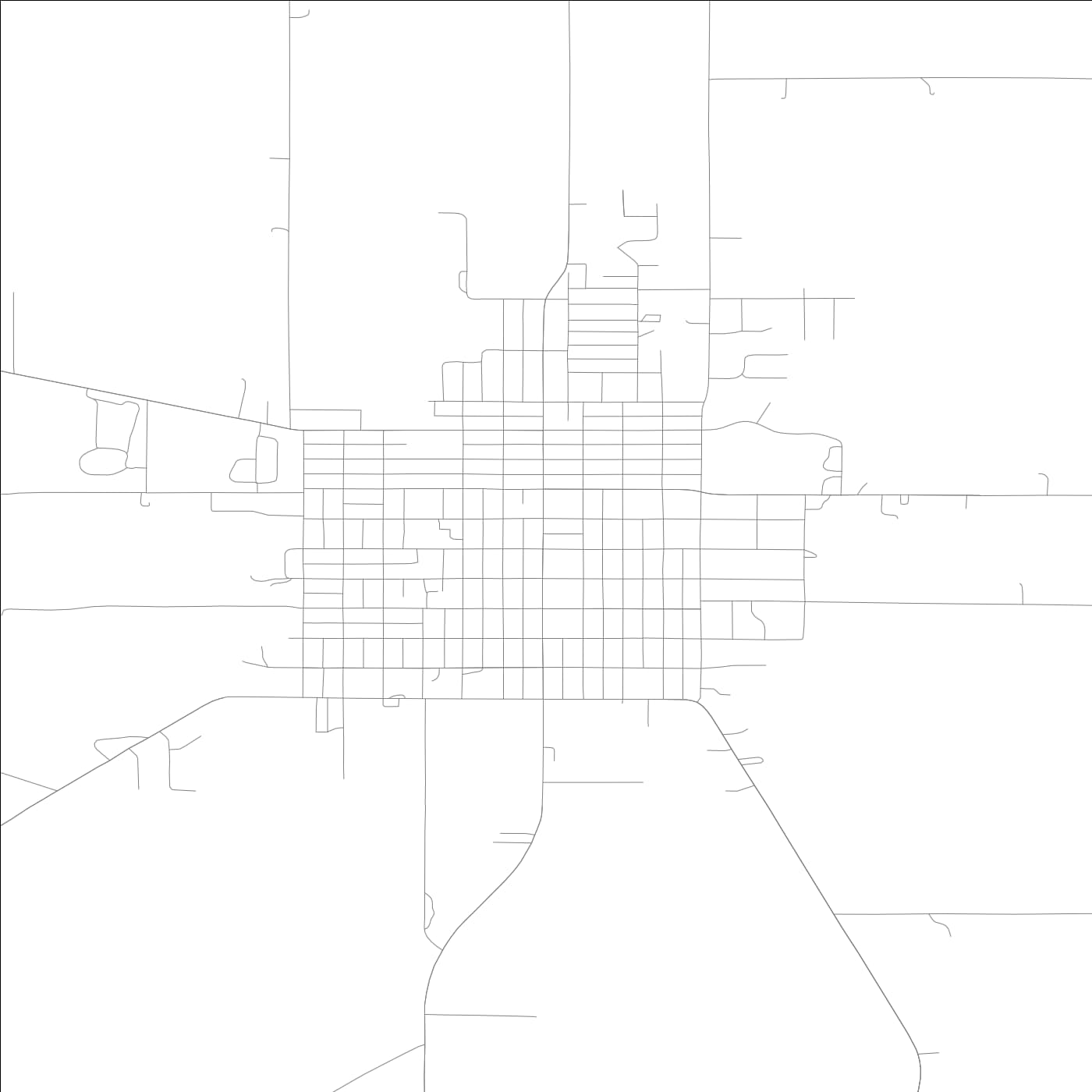 ROAD MAP OF TIPTON, LOWA BY MAPBAKES