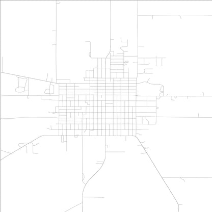 ROAD MAP OF TIPTON, LOWA BY MAPBAKES