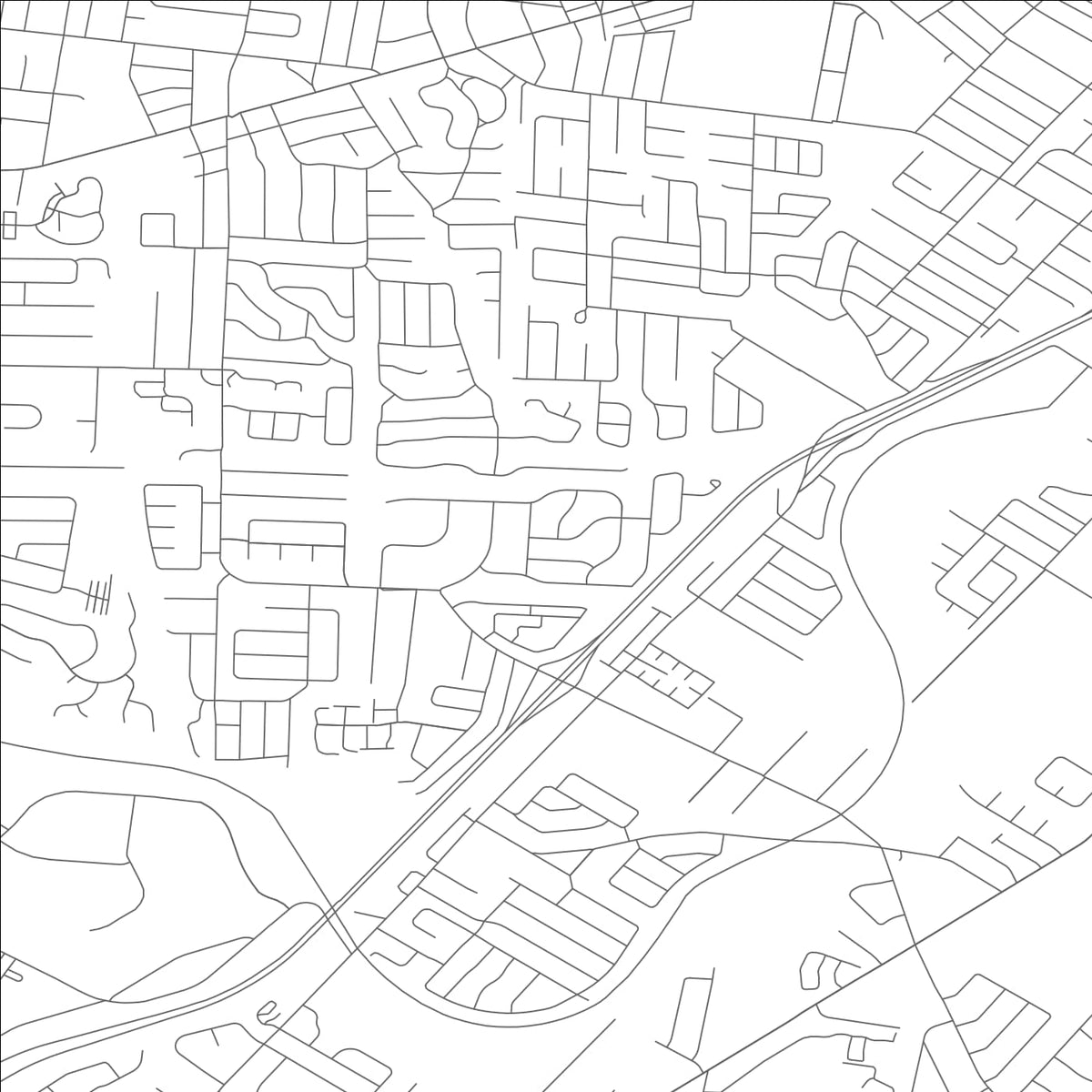 ROAD MAP OF ST. GEORGE, MISSOURI BY MAPBAKES
