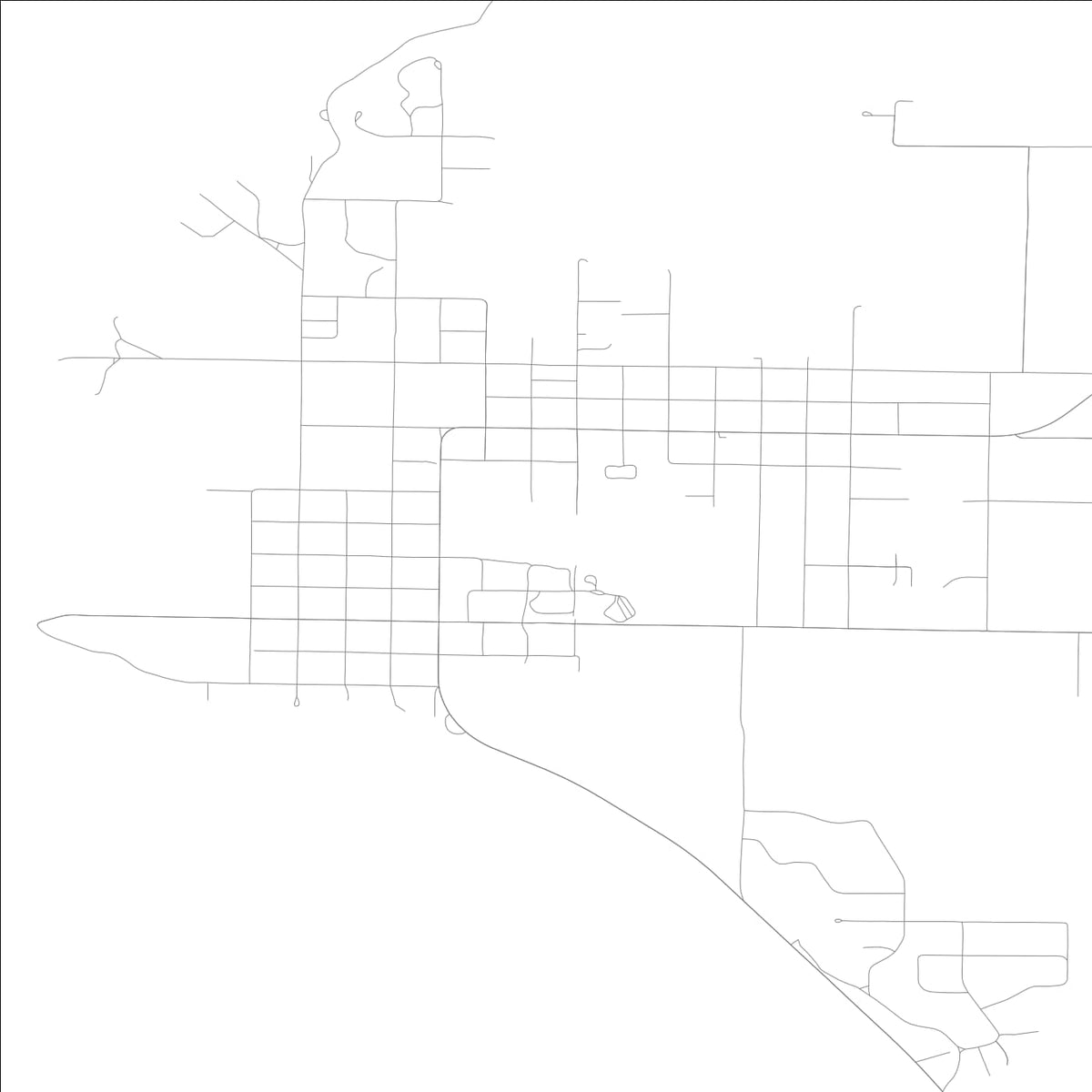 ROAD MAP OF NAUVOO, ILLINOIS BY MAPBAKES