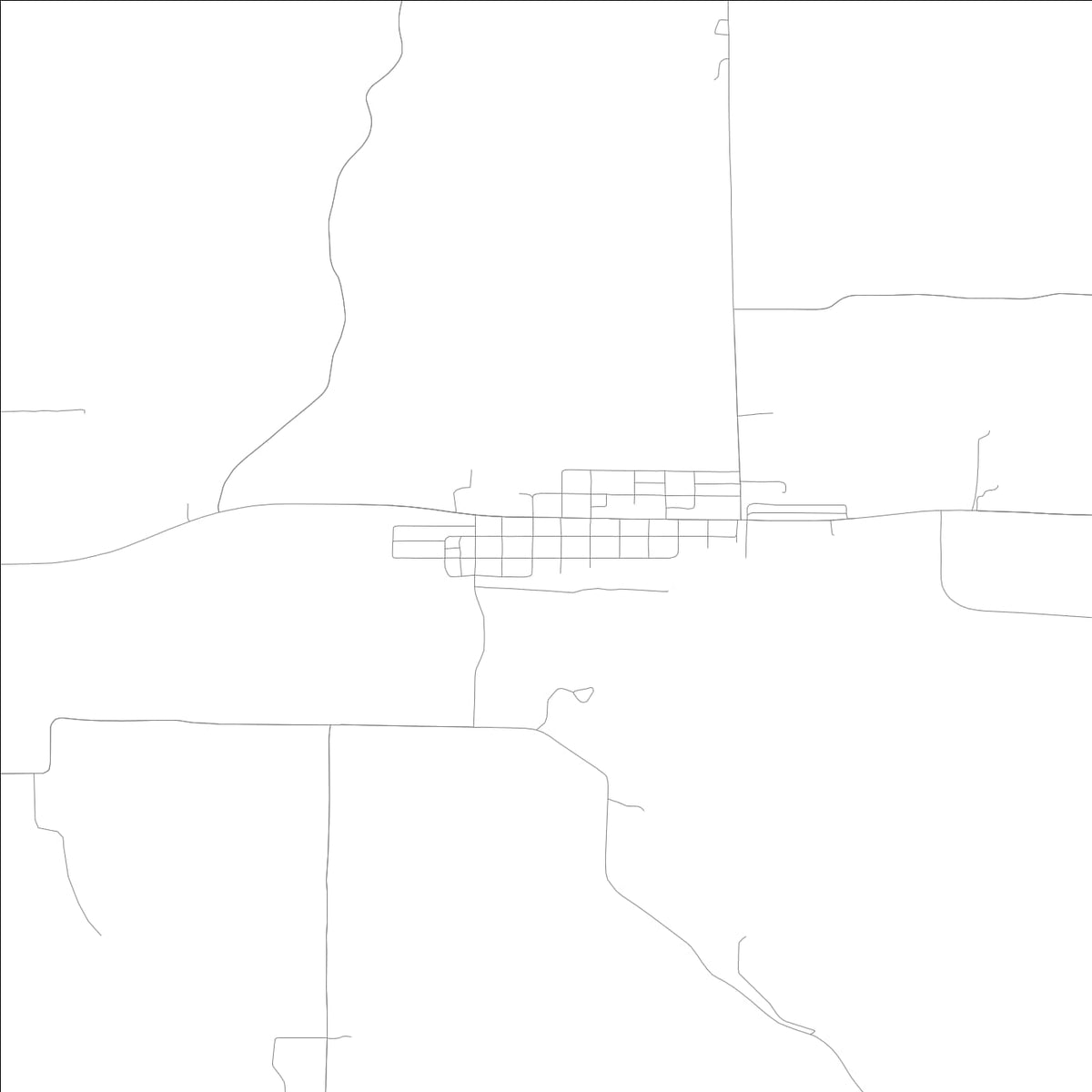ROAD MAP OF NEBO, ILLINOIS BY MAPBAKES