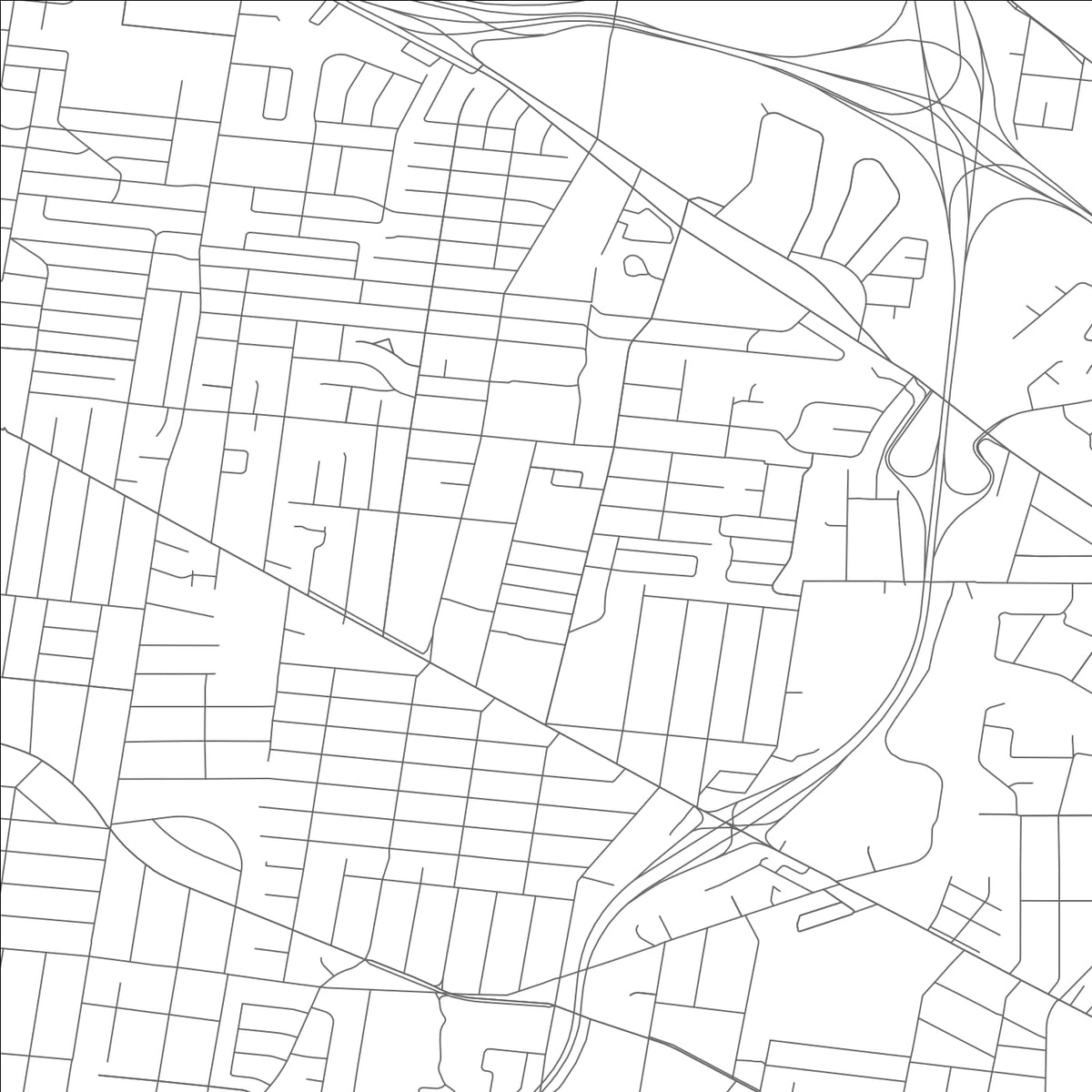 ROAD MAP OF ST. JOHN, MISSOURI BY MAPBAKES