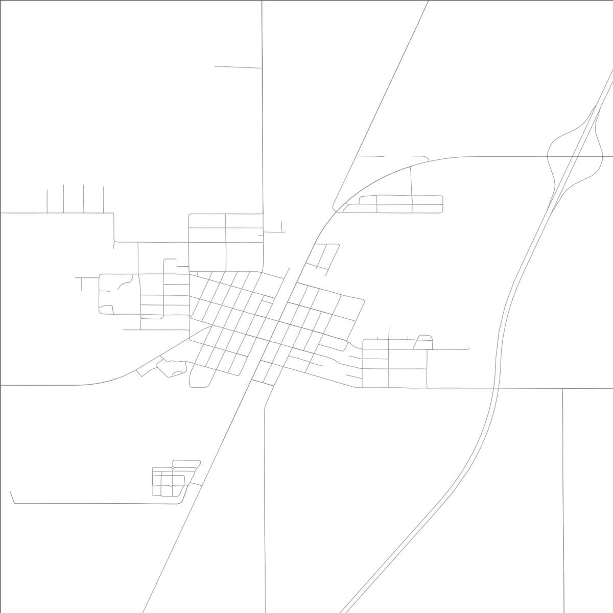 ROAD MAP OF NEOGA, ILLINOIS BY MAPBAKES