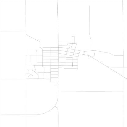 ROAD MAP OF TRAER, LOWA BY MAPBAKES