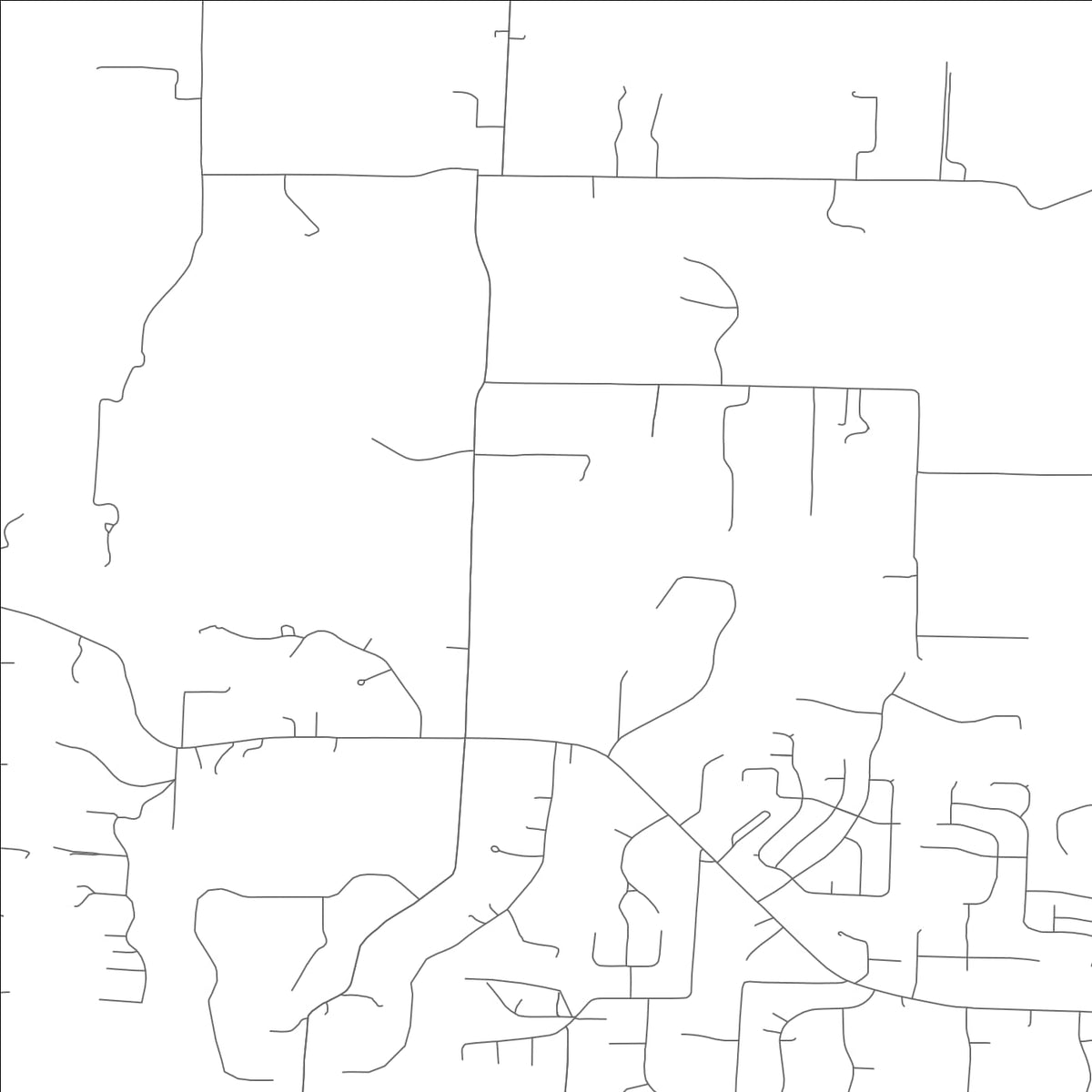 ROAD MAP OF ST. PAUL, MISSOURI BY MAPBAKES