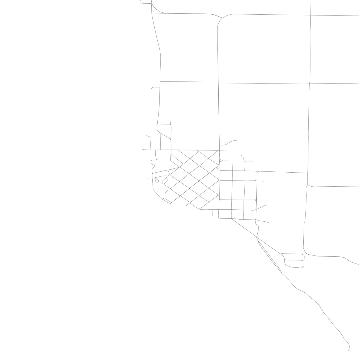 ROAD MAP OF NEW BOSTON, ILLINOIS BY MAPBAKES