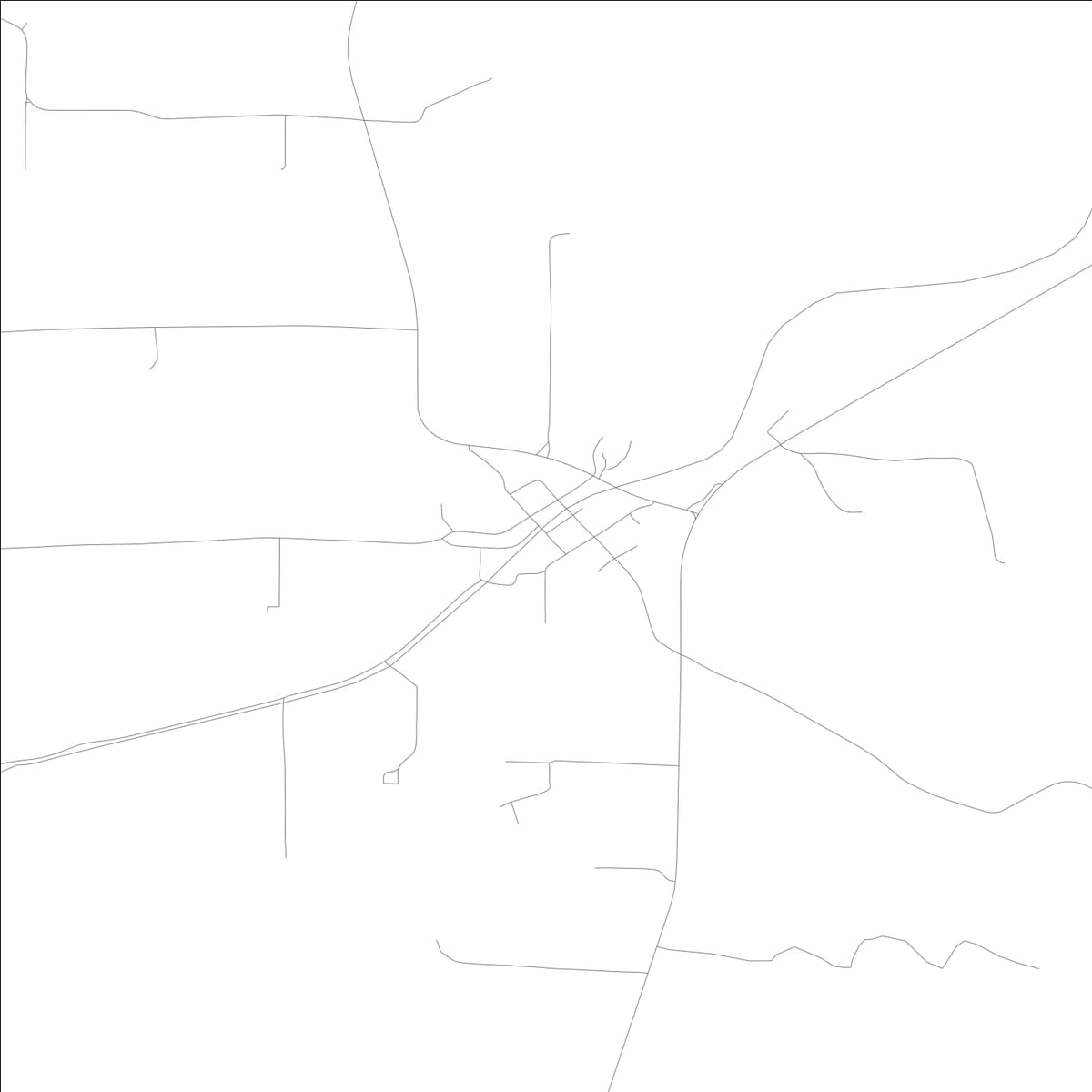 ROAD MAP OF NEW BURNSIDE, ILLINOIS BY MAPBAKES