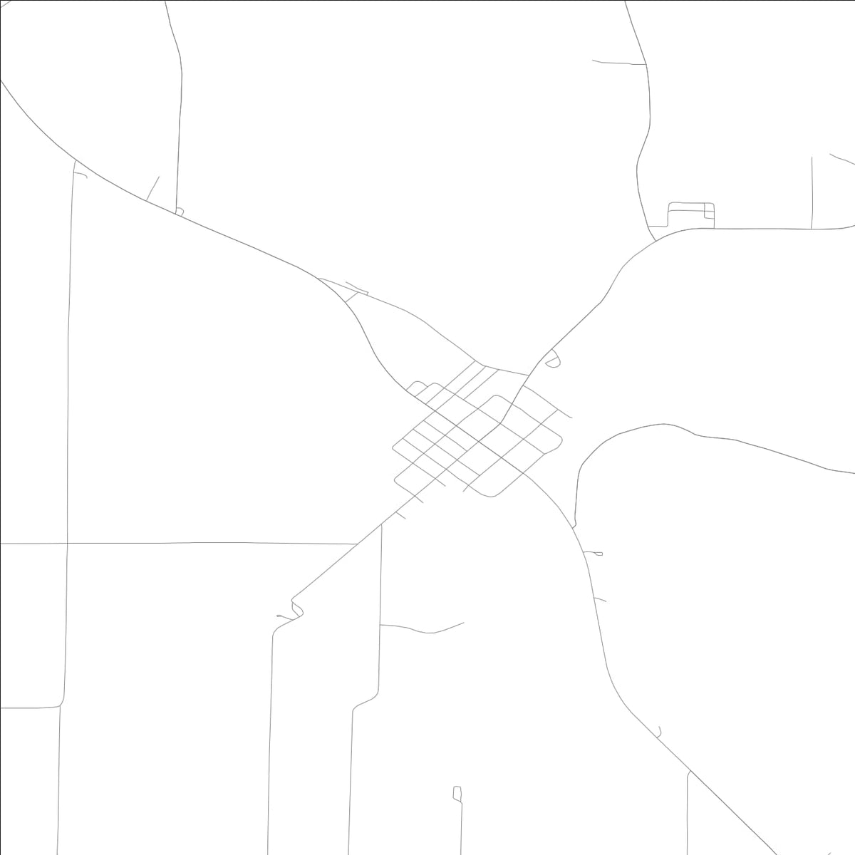 ROAD MAP OF NEW CANTON, ILLINOIS BY MAPBAKES