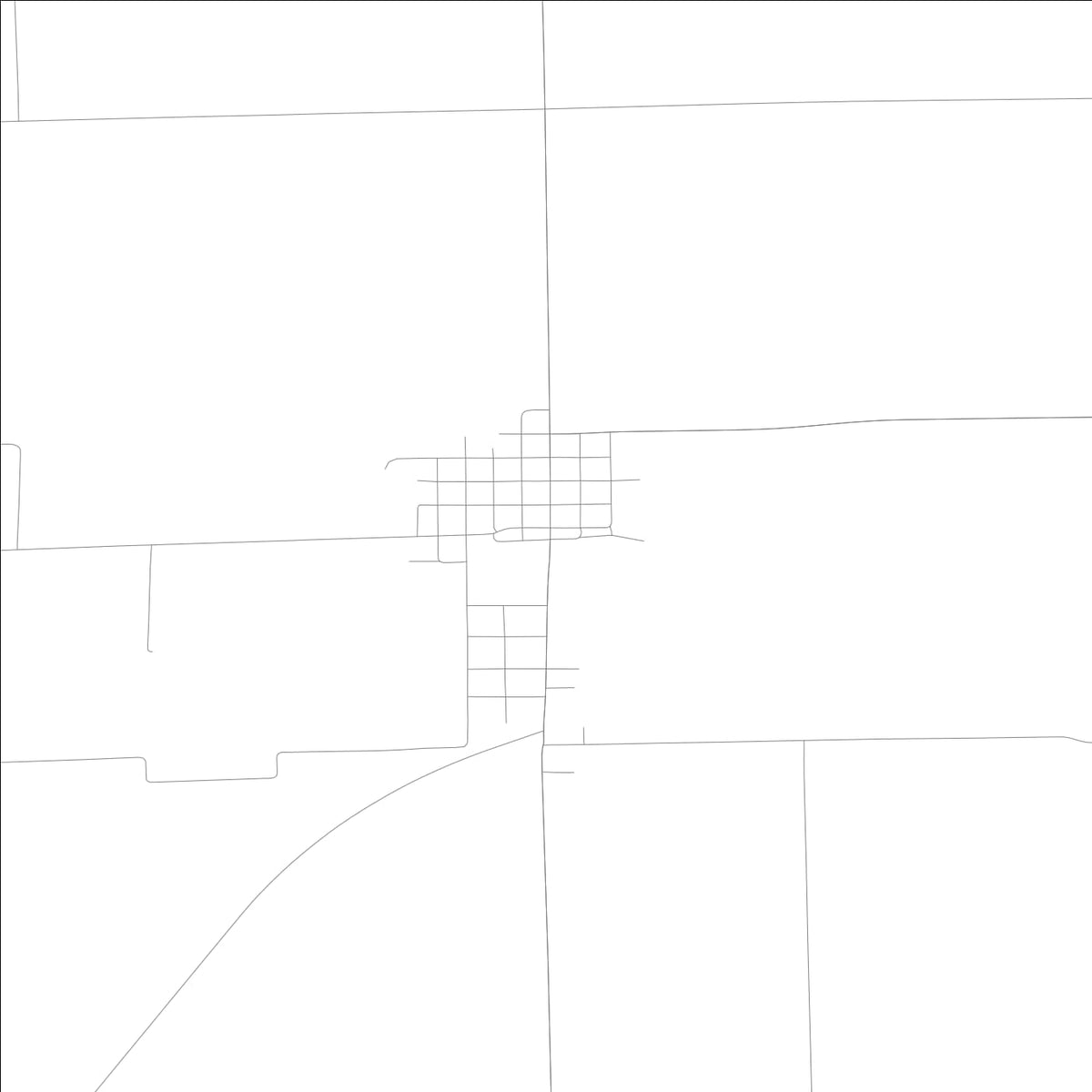 ROAD MAP OF NEW DOUGLAS, ILLINOIS BY MAPBAKES