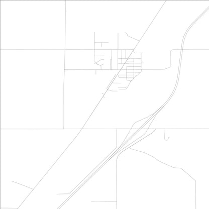 ROAD MAP OF UNDERWOOD, LOWA BY MAPBAKES