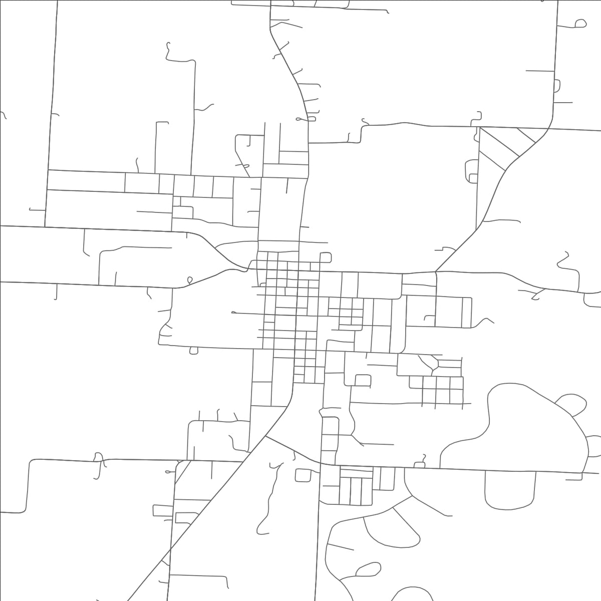 ROAD MAP OF STOCKTON, MISSOURI BY MAPBAKES