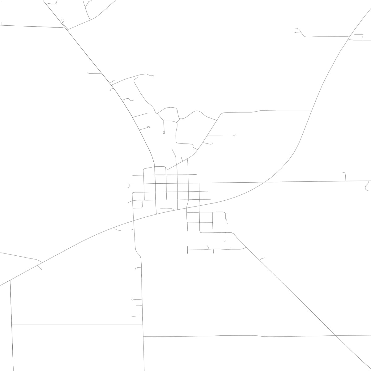 ROAD MAP OF NEWARK, ILLINOIS BY MAPBAKES