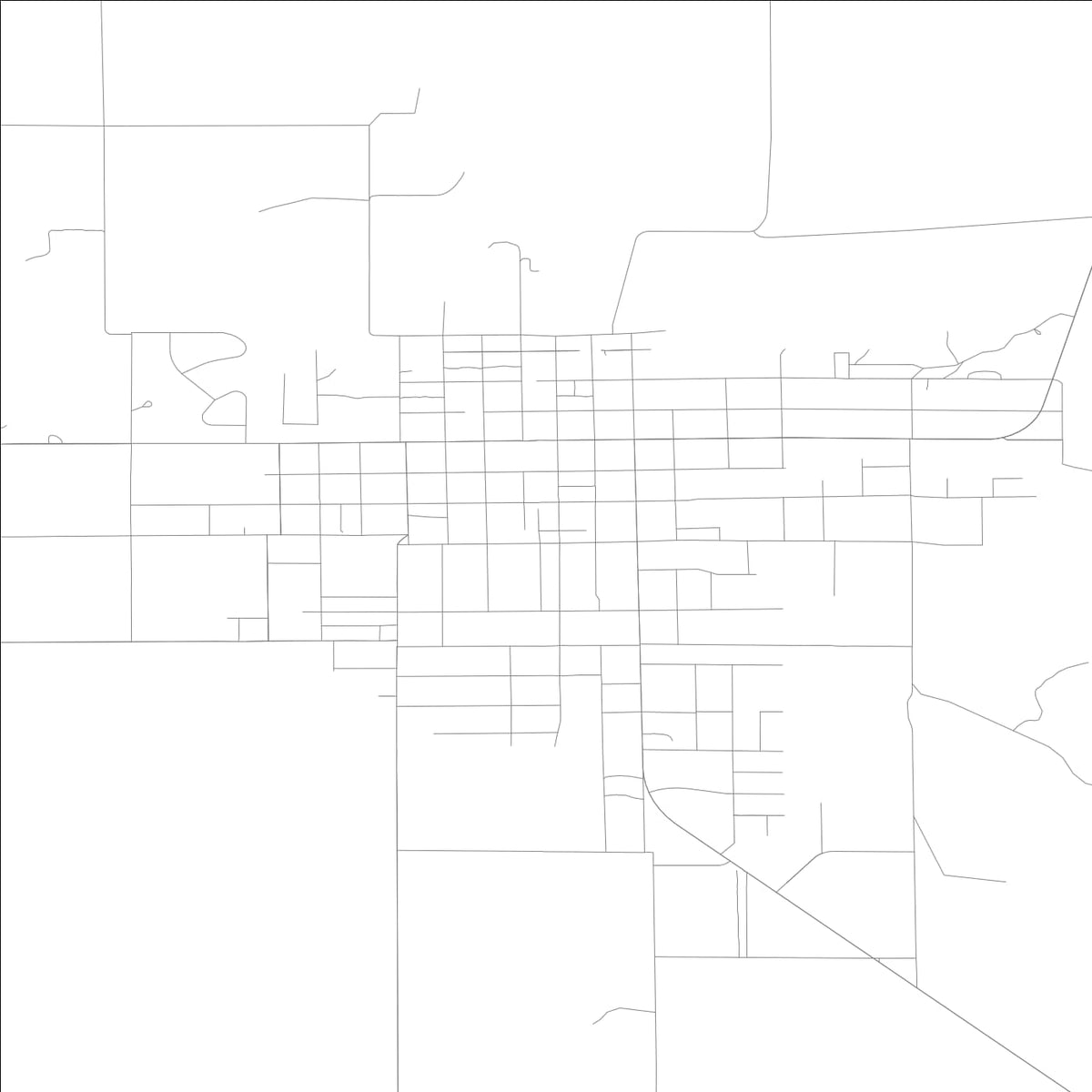 ROAD MAP OF NEWTON, ILLINOIS BY MAPBAKES