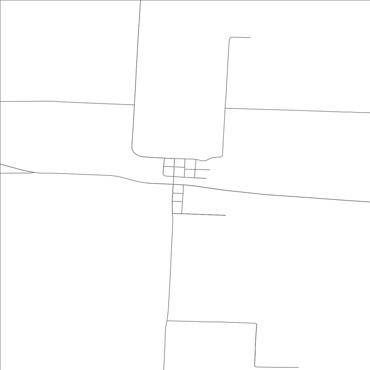 ROAD MAP OF STRASBURG, MISSOURI BY MAPBAKES