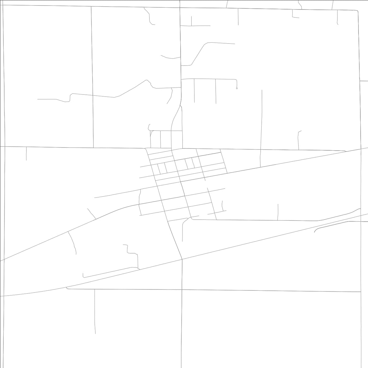 ROAD MAP OF NOBLE, ILLINOIS BY MAPBAKES