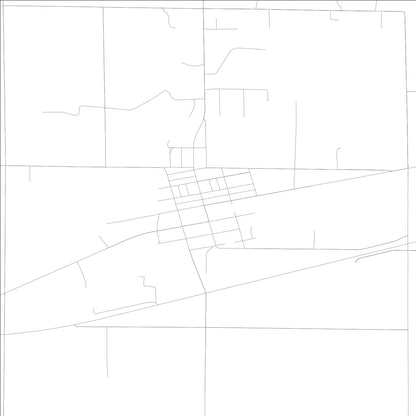 ROAD MAP OF NOBLE, ILLINOIS BY MAPBAKES
