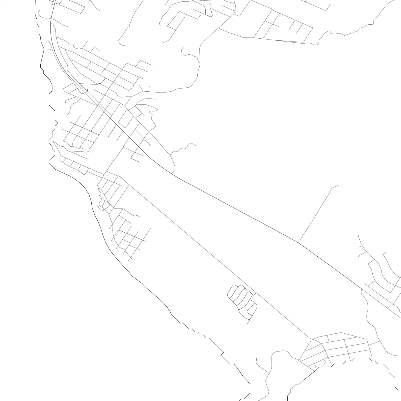 ROAD MAP OF MOSS BEACH, CALIFORNIA BY MAPBAKES