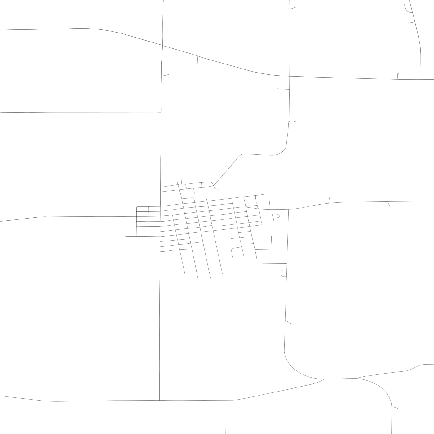 ROAD MAP OF VICTOR, LOWA BY MAPBAKES