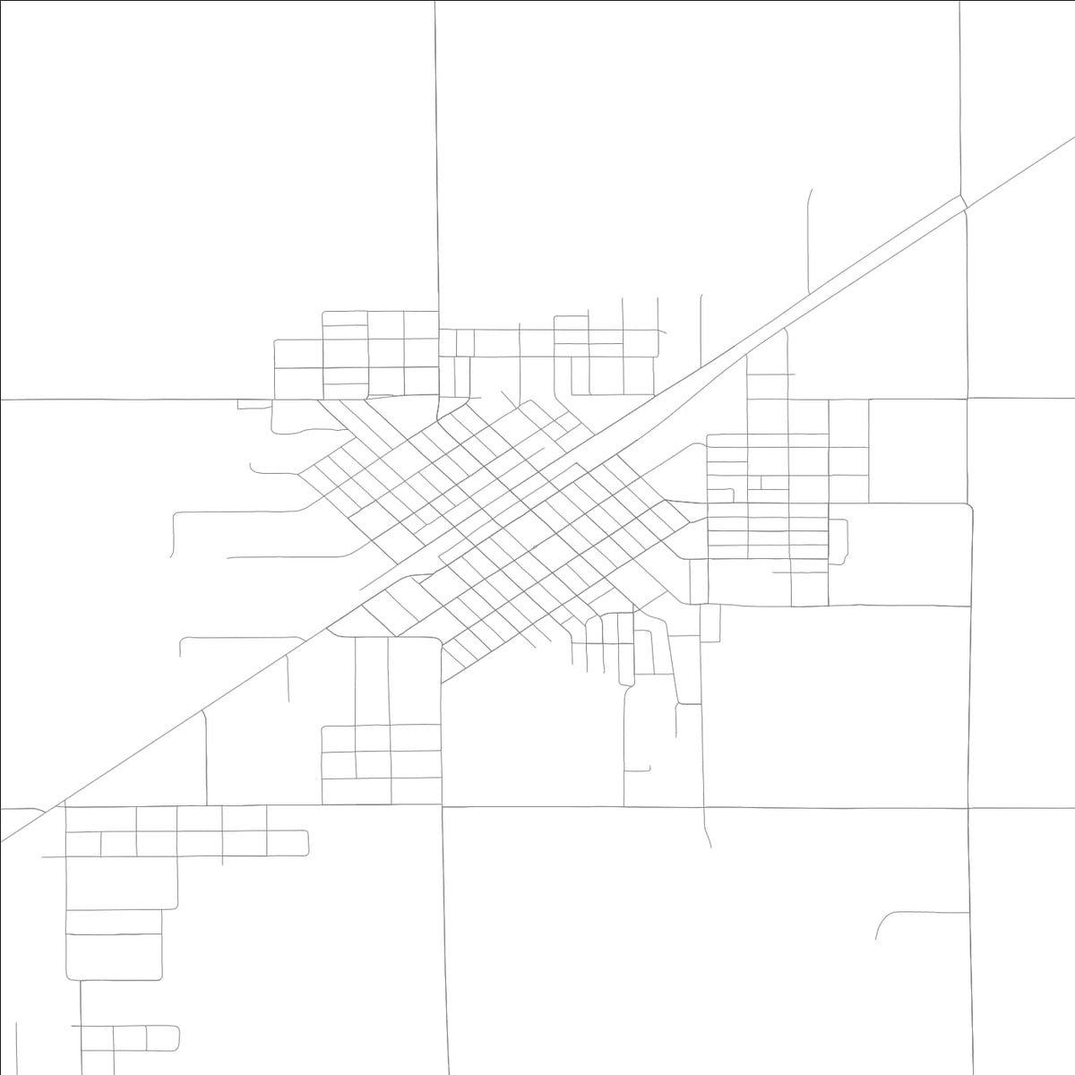 ROAD MAP OF NOKOMIS, ILLINOIS BY MAPBAKES