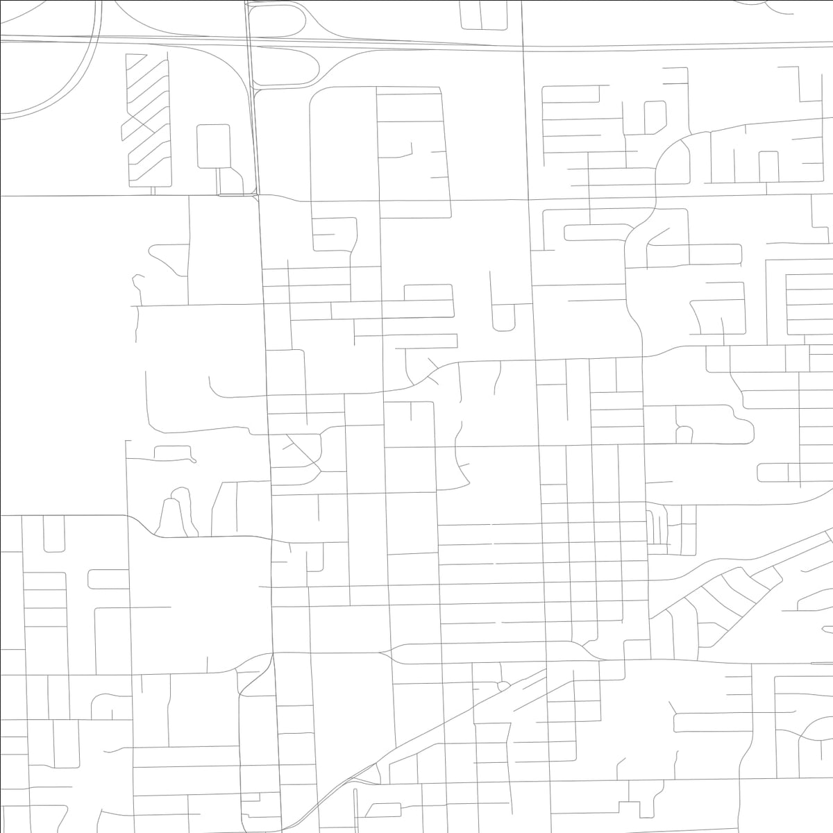 ROAD MAP OF NORMAL, ILLINOIS BY MAPBAKES