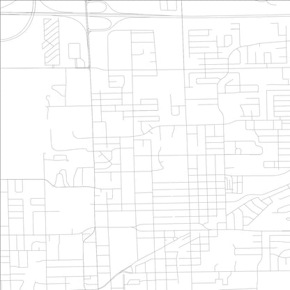 ROAD MAP OF NORMAL, ILLINOIS BY MAPBAKES