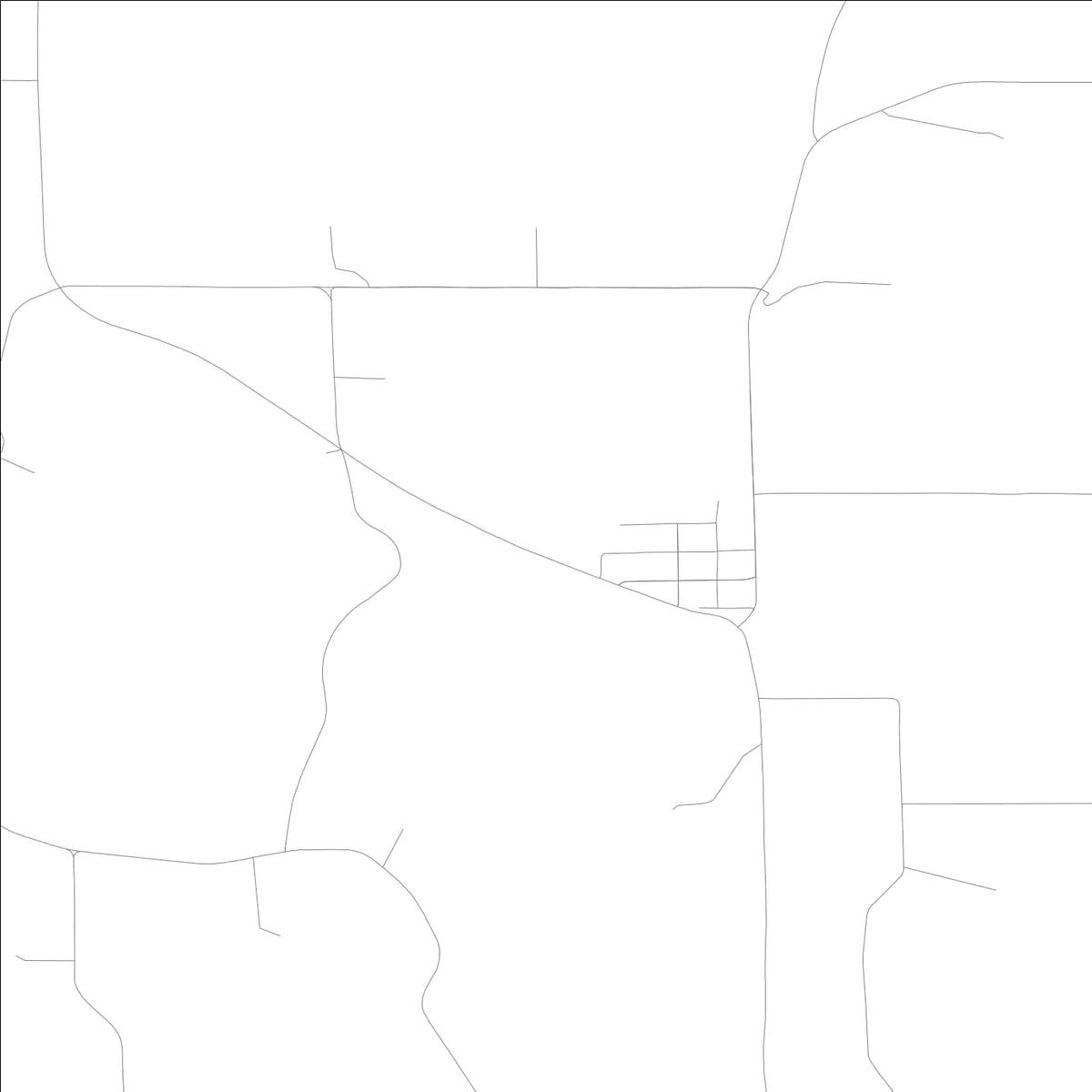 ROAD MAP OF VINING, LOWA BY MAPBAKES