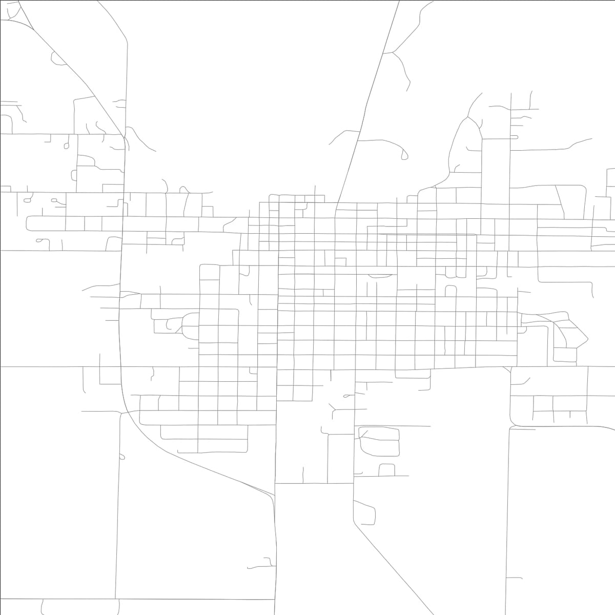 ROAD MAP OF VINTON, LOWA BY MAPBAKES