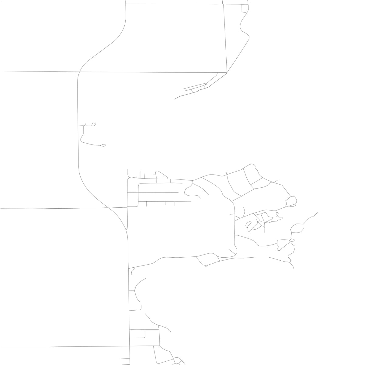 ROAD MAP OF WAHPETON, LOWA BY MAPBAKES
