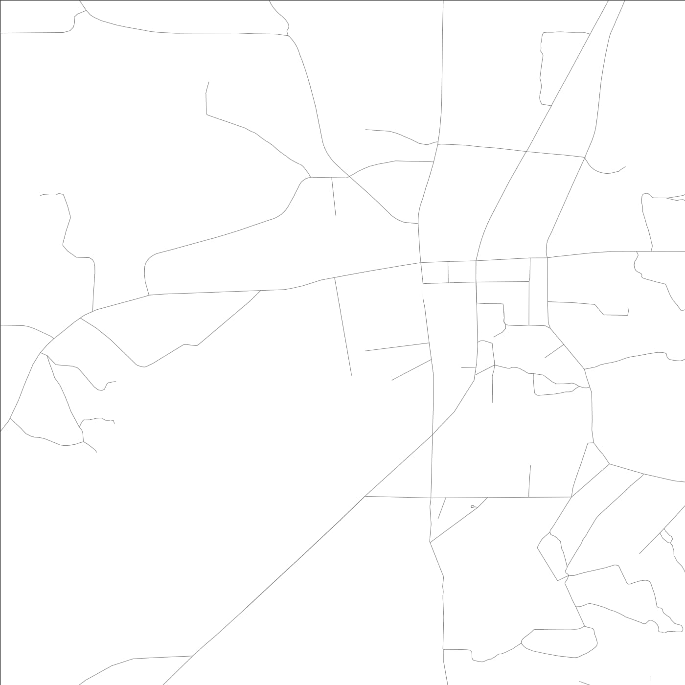 ROAD MAP OF CALVARY, GEORGIA BY MAPBAKES