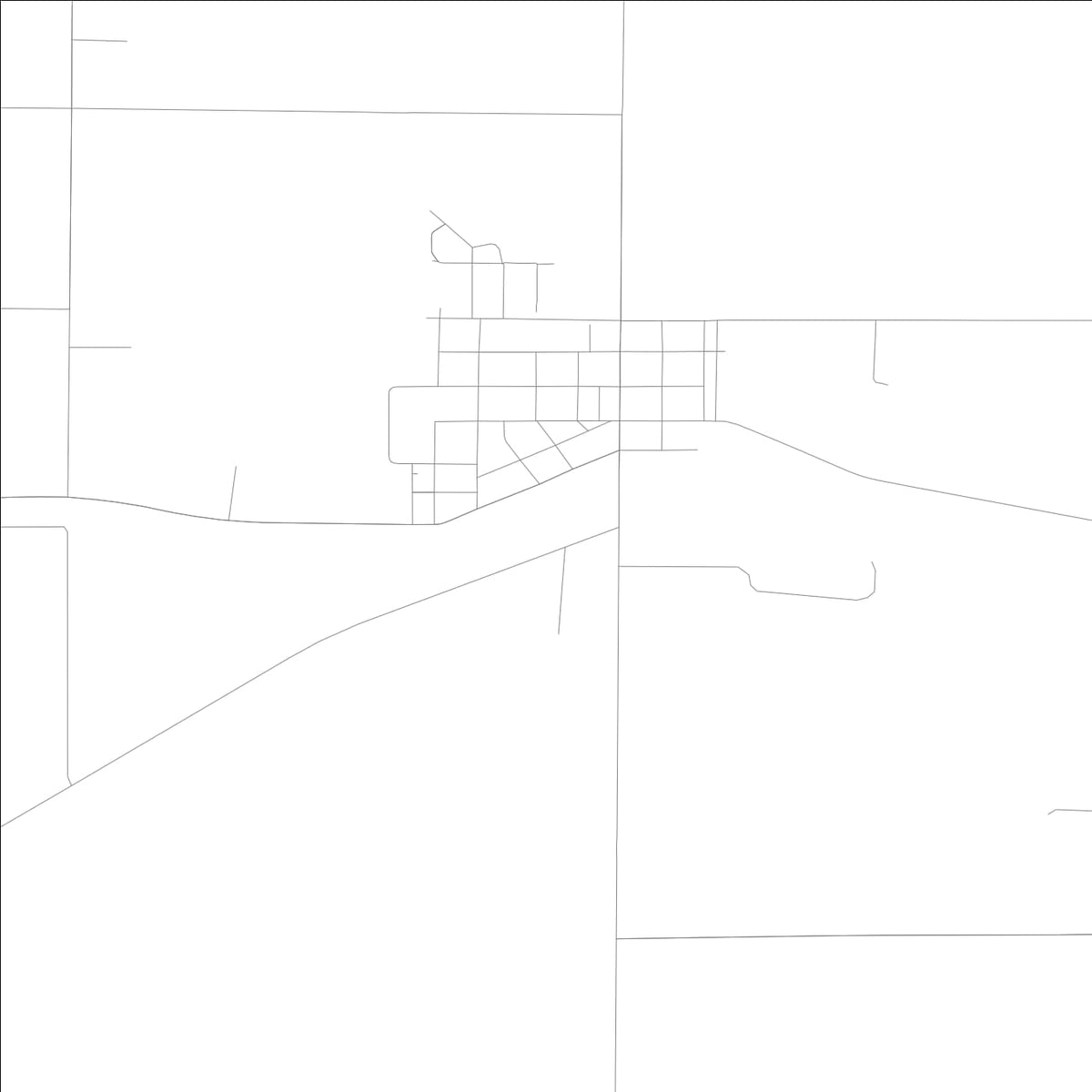ROAD MAP OF WALL LAKE, LOWA BY MAPBAKES