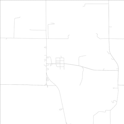 ROAD MAP OF WALLINGFORD, LOWA BY MAPBAKES