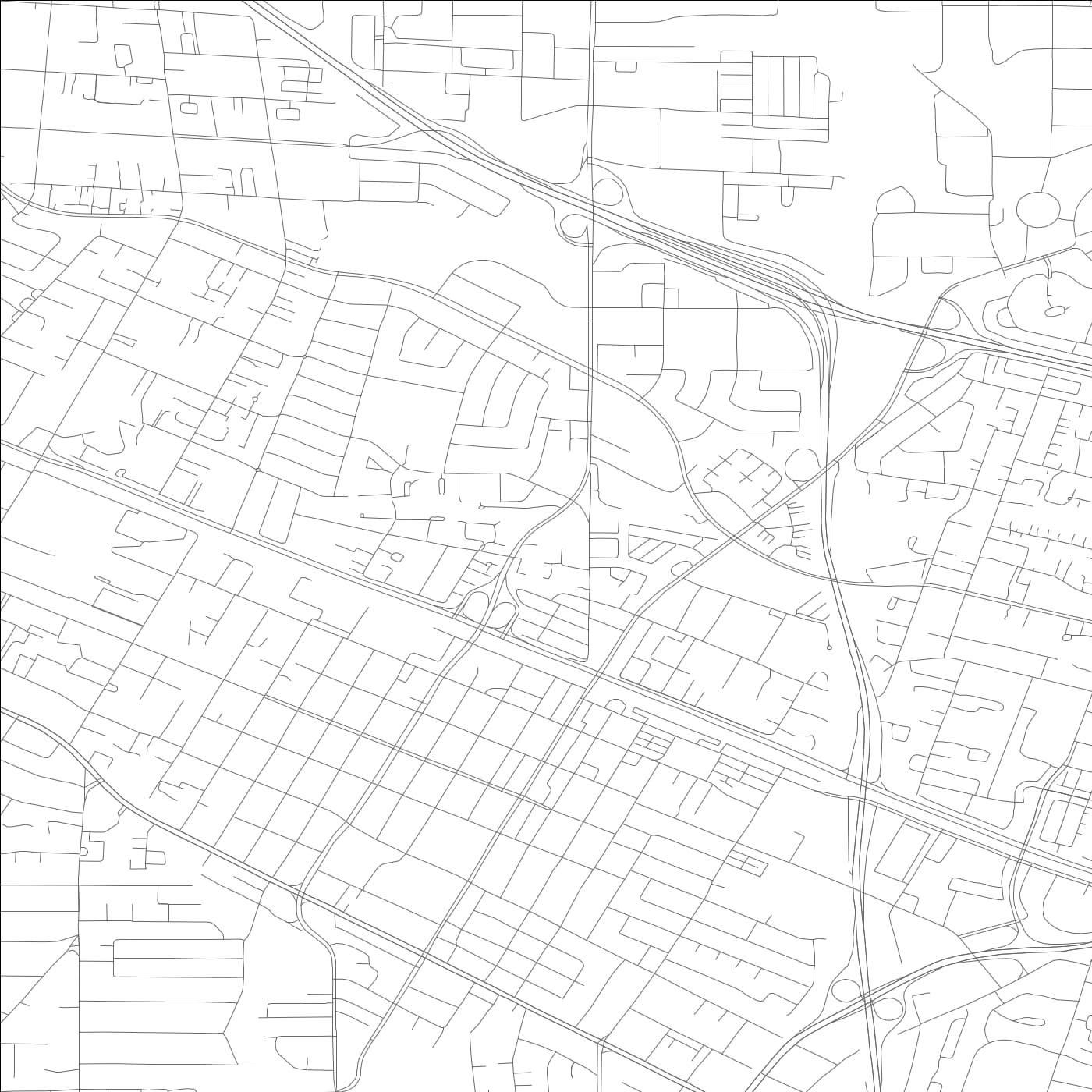 ROAD MAP OF MOUNTAIN VIEW, CALIFORNIA BY MAPBAKES