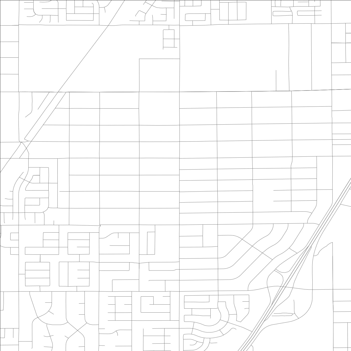 ROAD MAP OF MOUNTAIN VIEW ACRES, CALIFORNIA BY MAPBAKES