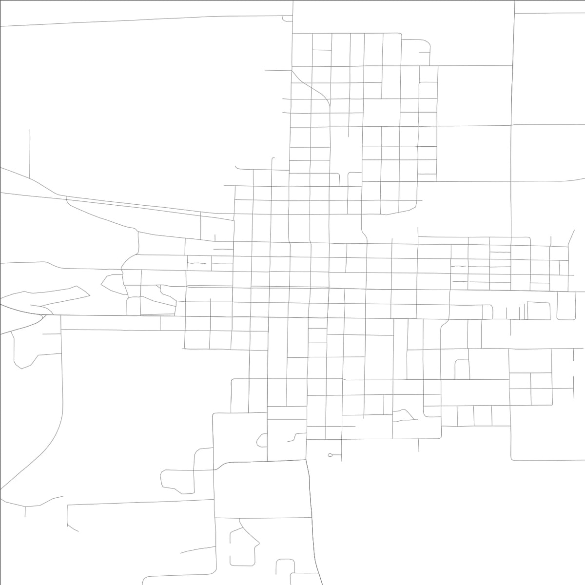 ROAD MAP OF WASHINGTON, LOWA BY MAPBAKES