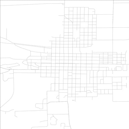 ROAD MAP OF WASHINGTON, LOWA BY MAPBAKES
