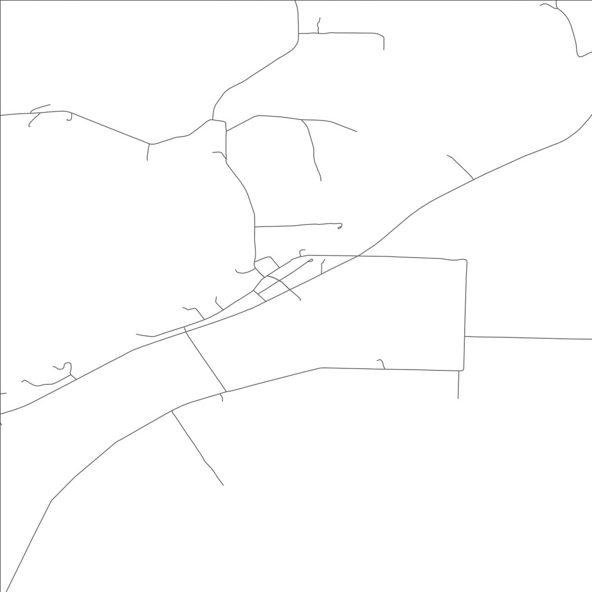 ROAD MAP OF TEBBETTS, MISSOURI BY MAPBAKES