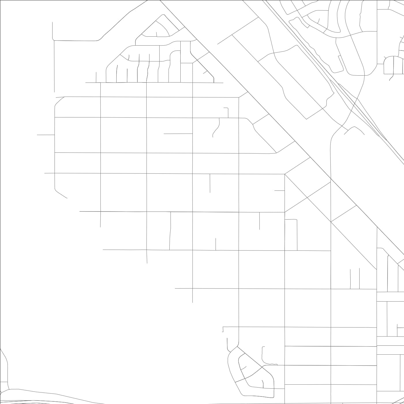 ROAD MAP OF MUSCOY, CALIFORNIA BY MAPBAKES