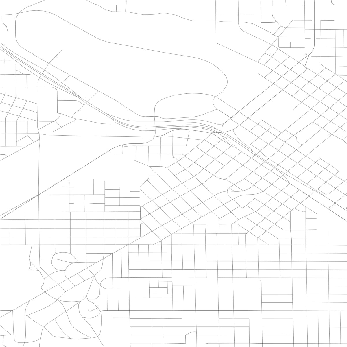 ROAD MAP OF WATERLOO, LOWA BY MAPBAKES