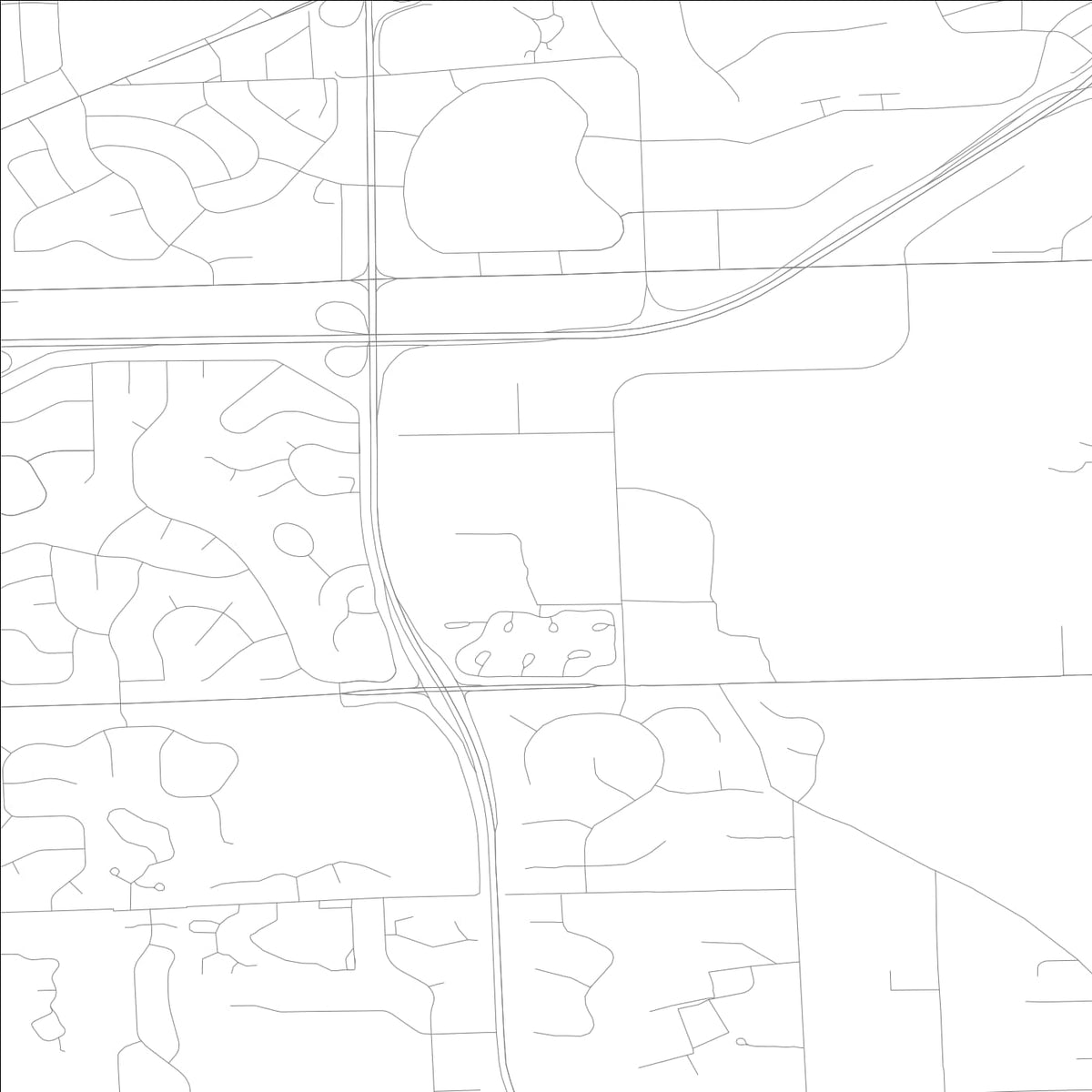 ROAD MAP OF OAK BROOK, ILLINOIS BY MAPBAKES