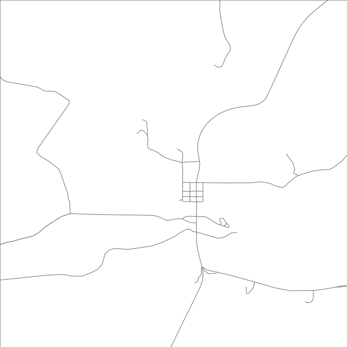 ROAD MAP OF THOMASVILLE, MISSOURI BY MAPBAKES